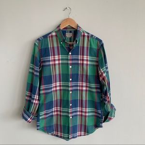J. Crew Summer Plaid Button Down